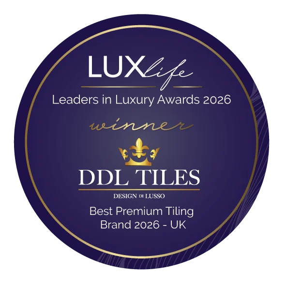 LUXlife Leaders in Luxury Awards 2026 winner badge for DDL Tiles