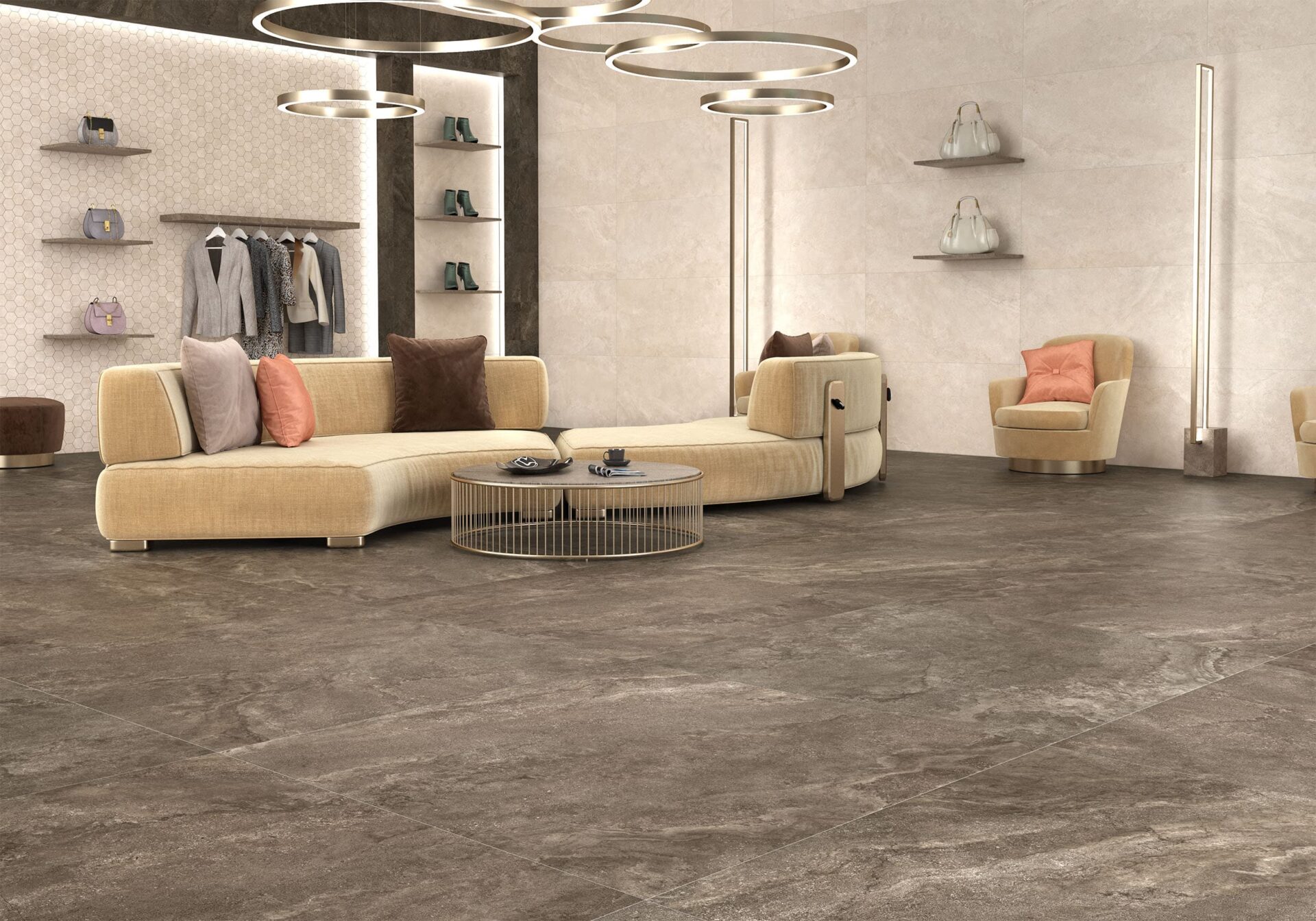 Stone/ concrete effect tiles - Design Di Lusso
